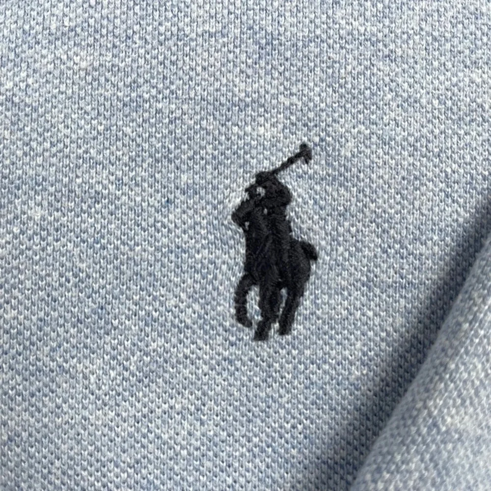 Polo Ralph Lauren Shirt Mens XL Blue Black Pony Classic Fit Short Sleeve Office